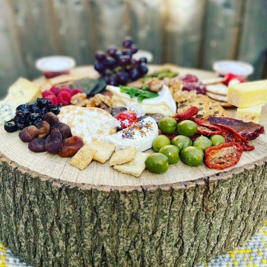 Grazing Board on Log Platter