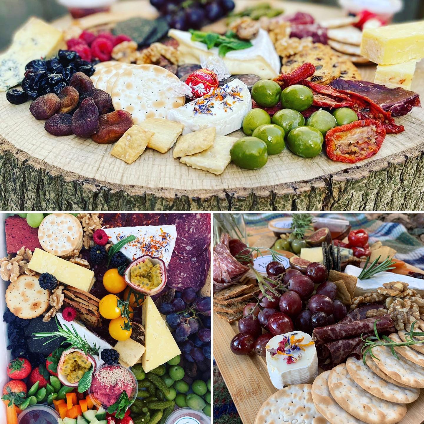 Grazing board collage