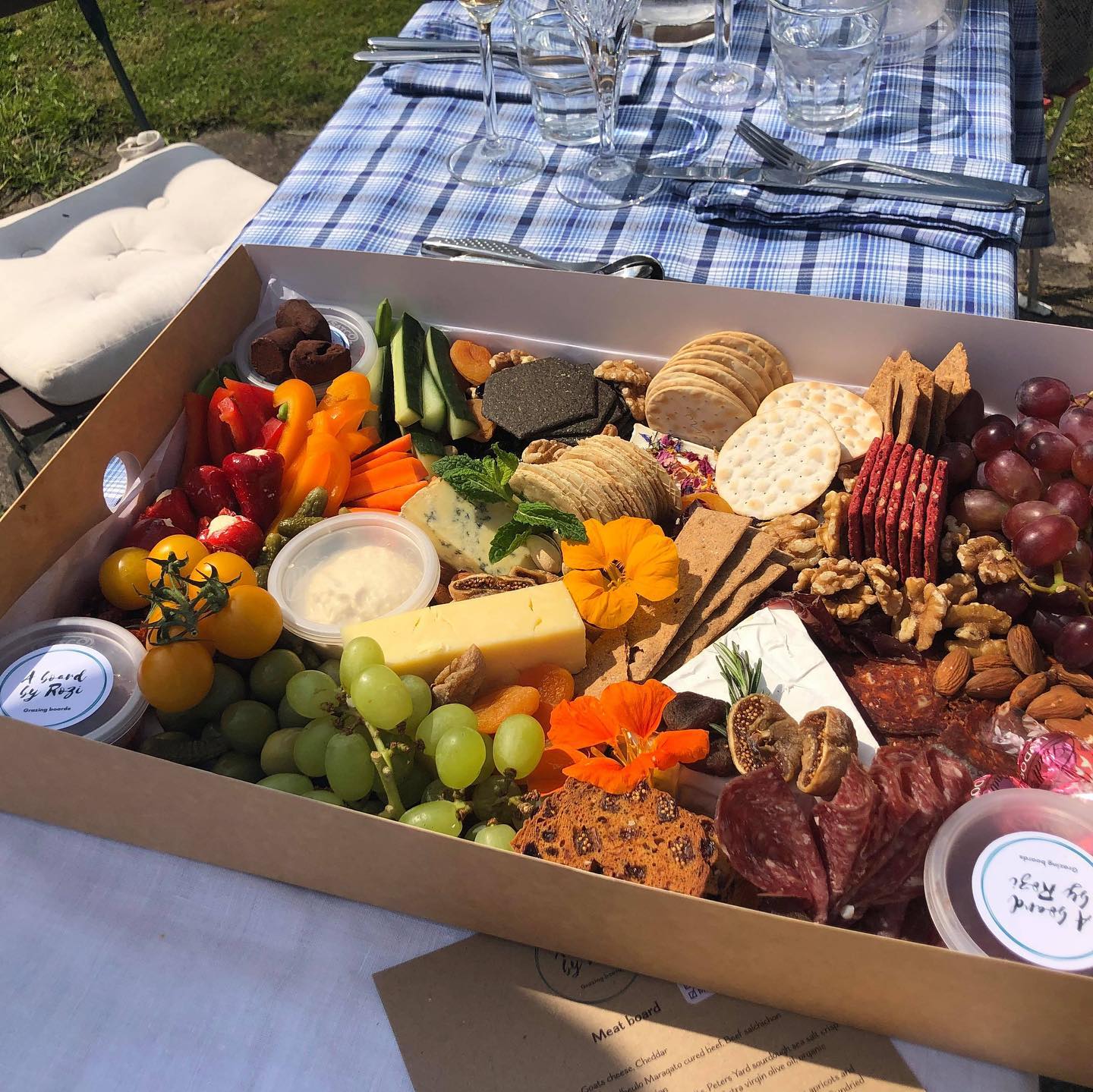 Grazing board picnic